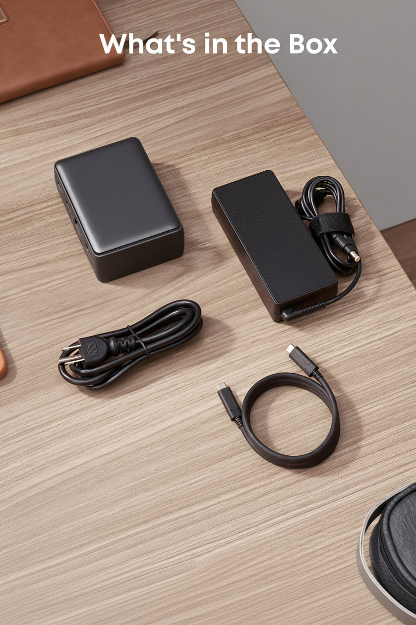 Anker with docking station, power adapter, cord, for USB-C