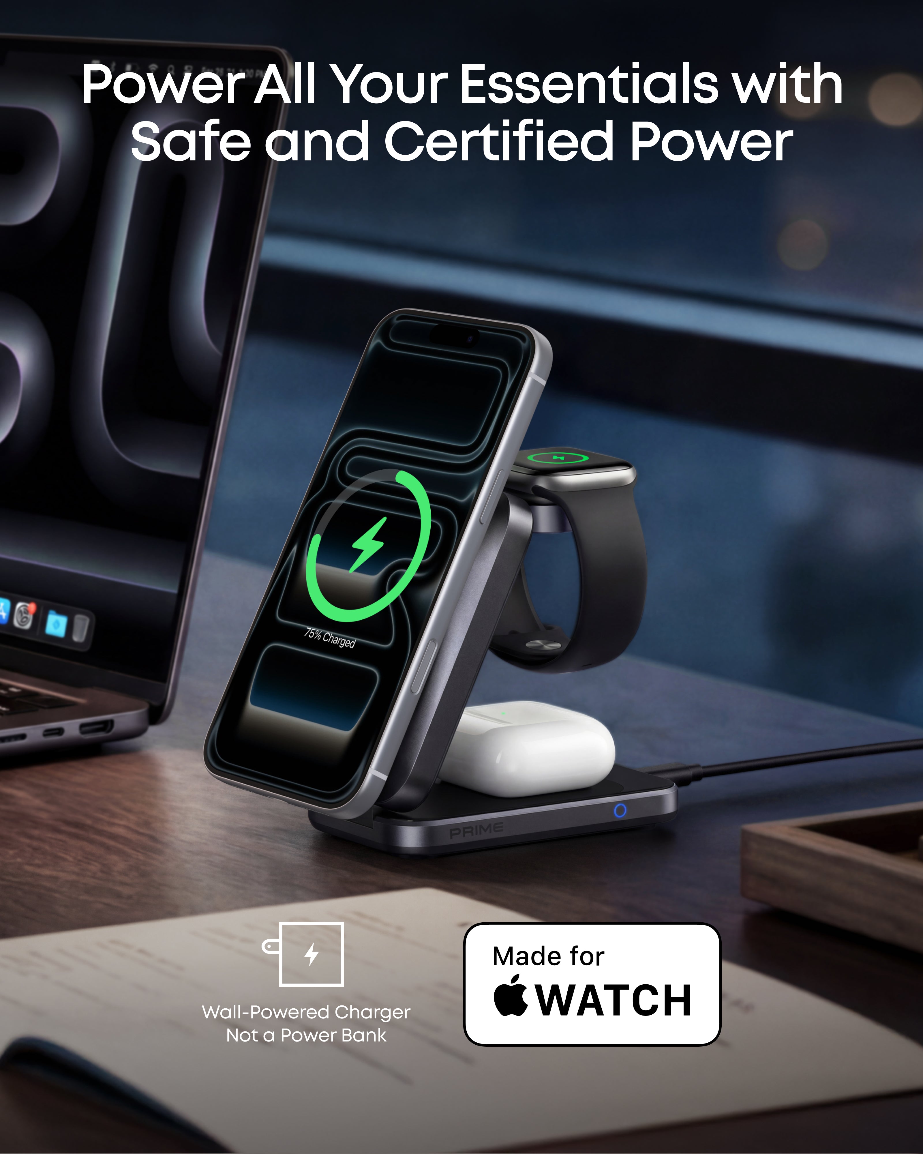 Anker Prime Wireless Charging Station (3-in-1, MagGo, AirCool, Foldable)