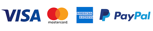Visa Mastercard American Express PayPal